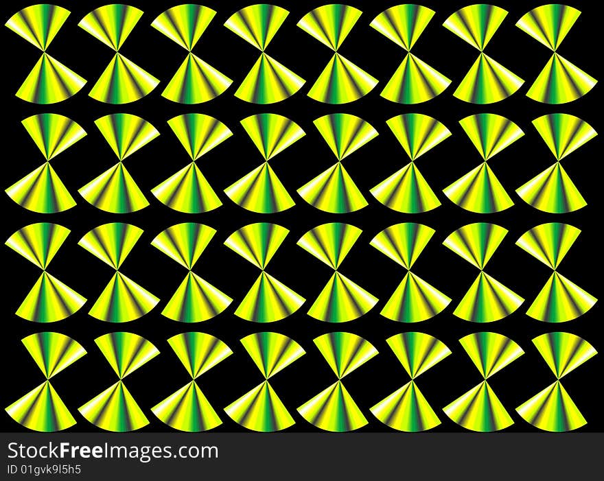 Abstract green black background, vector illustration