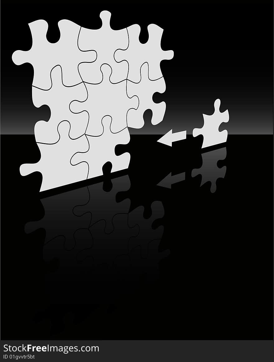 The Vector Absract Puzzle Background