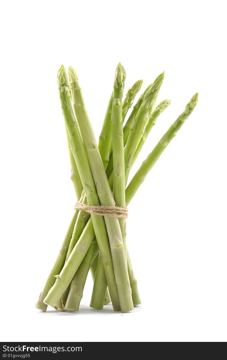 Fresh asparagus on white background. Fresh asparagus on white background