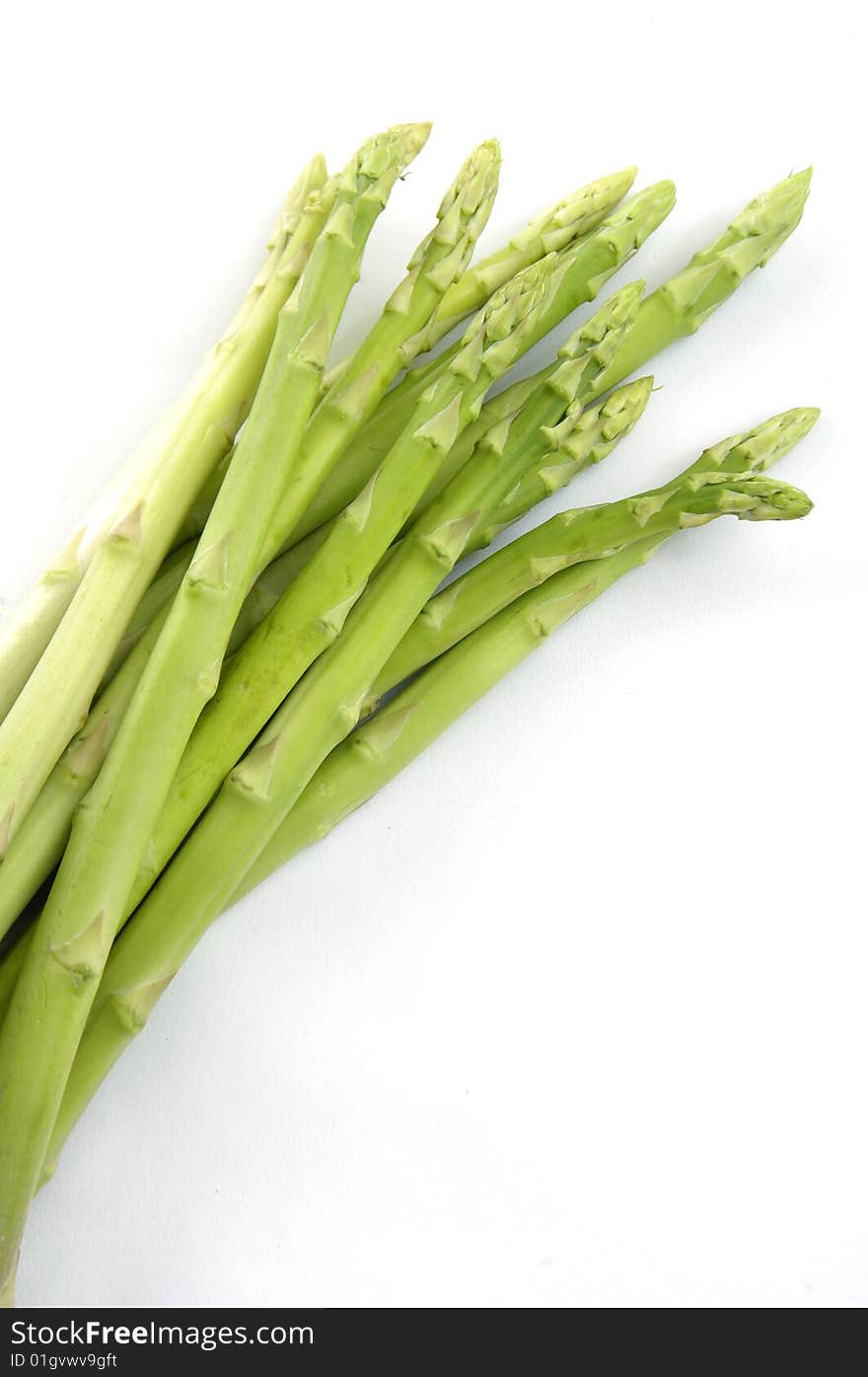 Fresh asparagus on white background. Fresh asparagus on white background