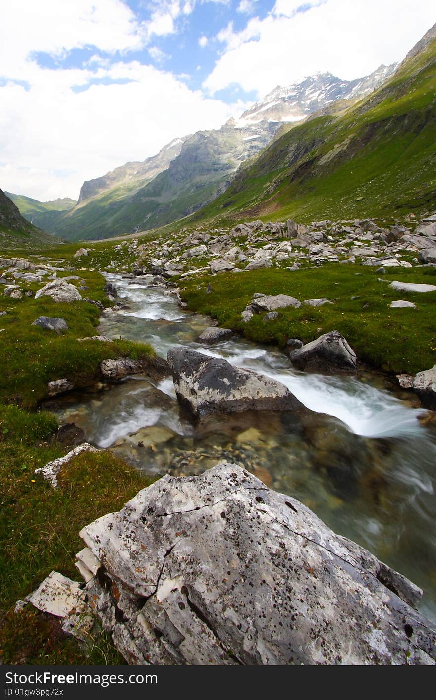 Mountain and torrent