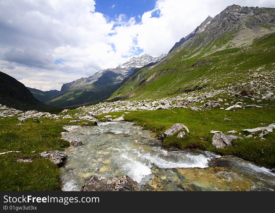 Mountain And River Landscape