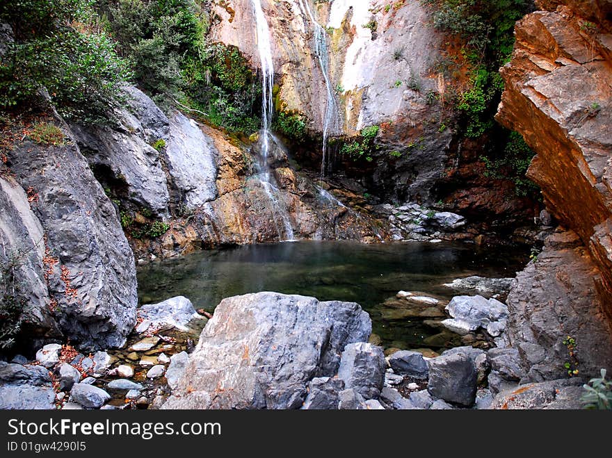 This waterfall is a popular destination along the Big Sur coast, just a short hike up through the pepperwood groves to this beautiful pool.  The trickle of the falls becomes a torrent during the winter rains. This waterfall is a popular destination along the Big Sur coast, just a short hike up through the pepperwood groves to this beautiful pool.  The trickle of the falls becomes a torrent during the winter rains