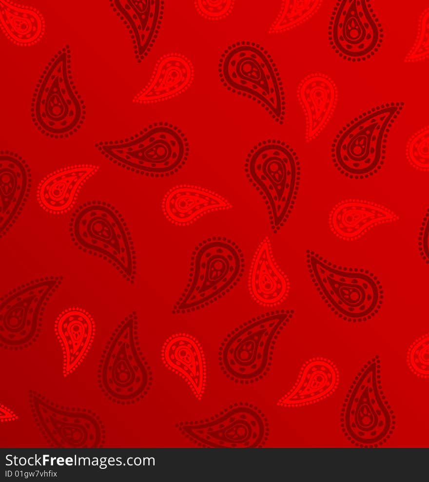 Cucumber red pattern for background. Vector.