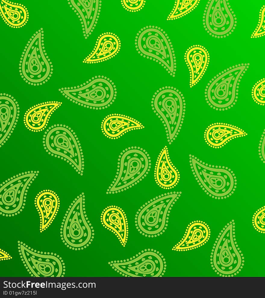 Cucumber green pattern for background. Vector.