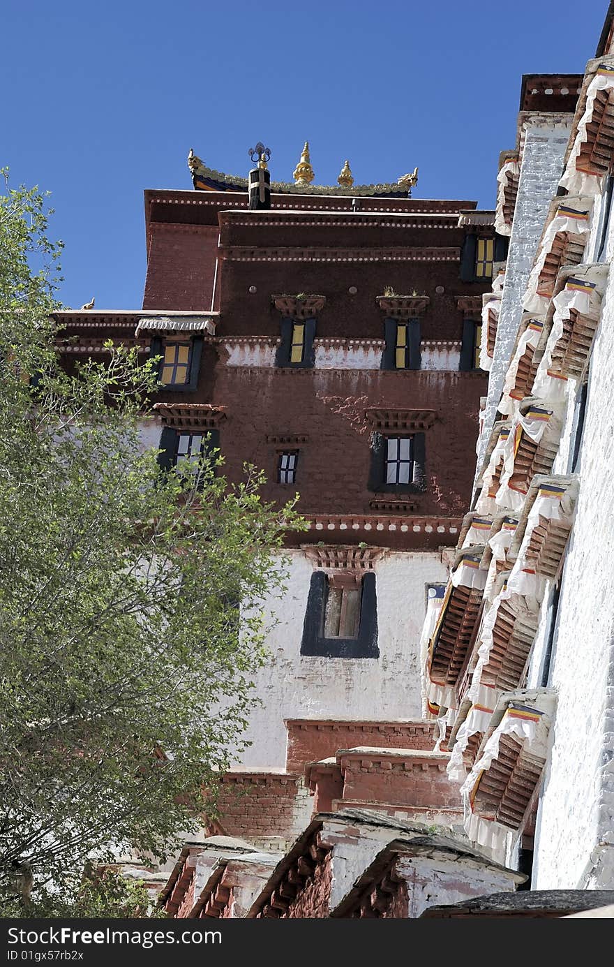 Historic architecture building blue sky