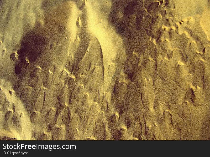 Wind patterns in de the sand dunes