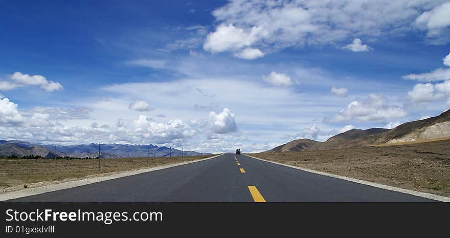 Leads to Lhasa's road.