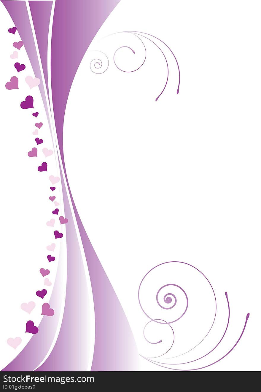 Pink floral background, decorate vector