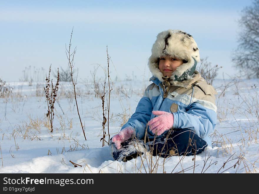 Cute Girl In The Fur-cap