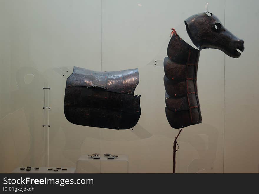 Horse armor was found in Marquis Yi's tomb. Horse armor was found in Marquis Yi's tomb