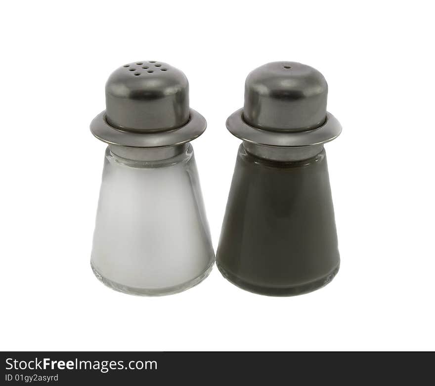 Salt & Pepper Shaker isolated over white background