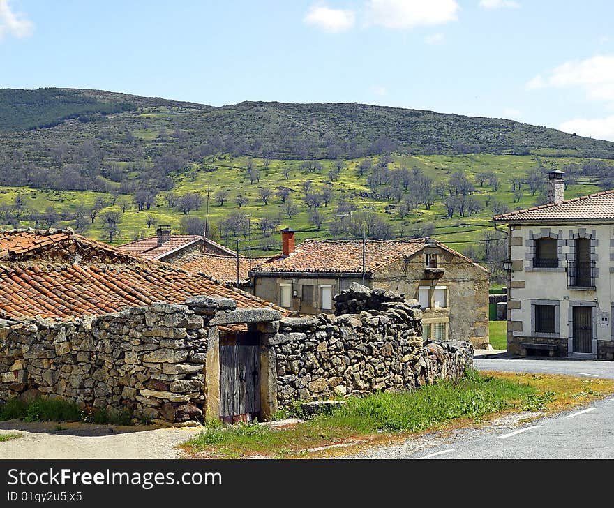 Shows the typical mountain architecture. Shows the typical mountain architecture