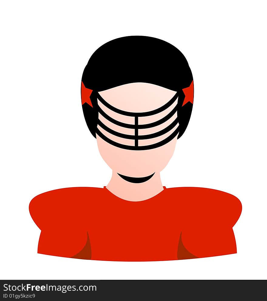 Vector Football Player Blank Avatar