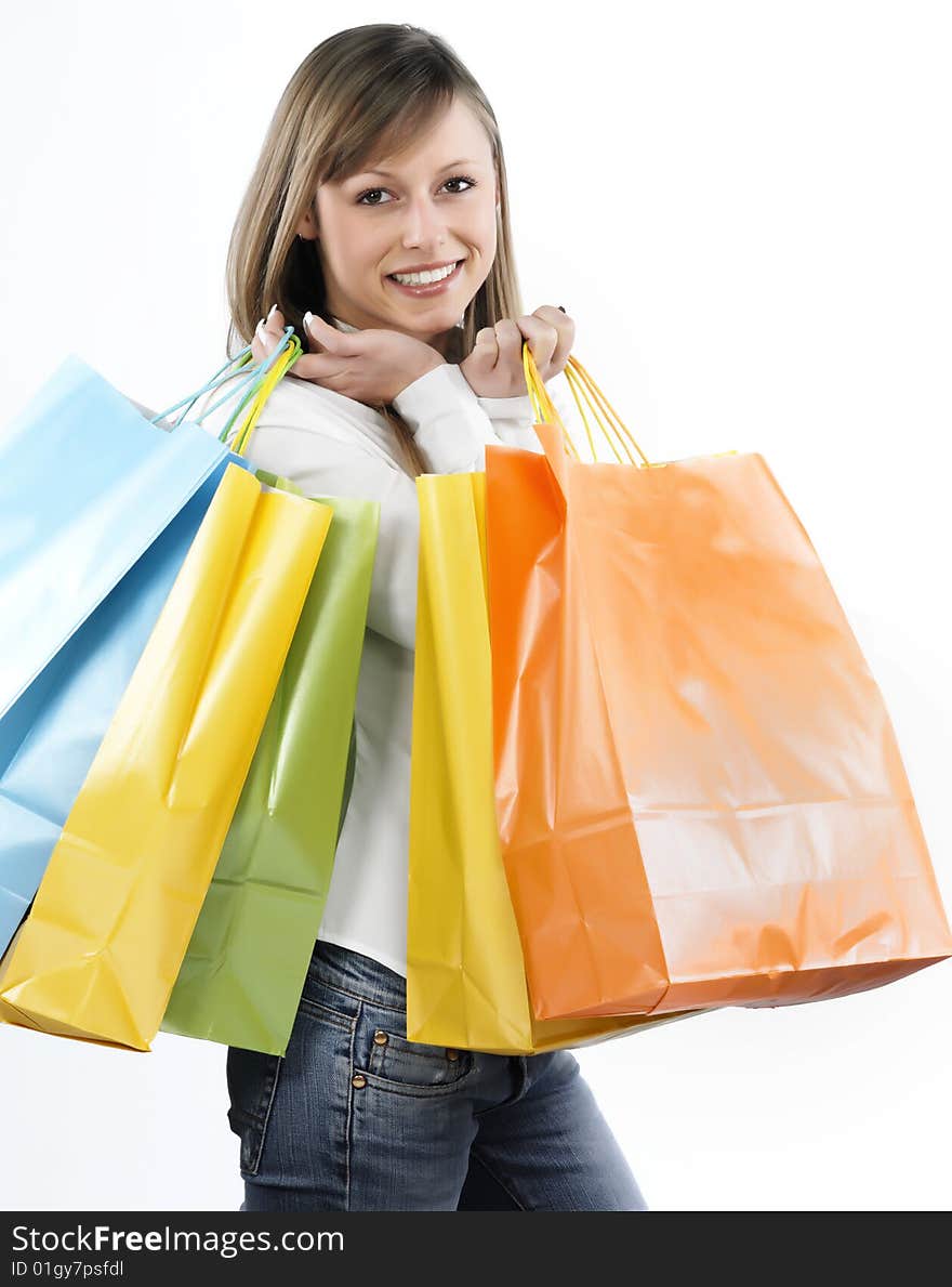 Woman shoppingbags