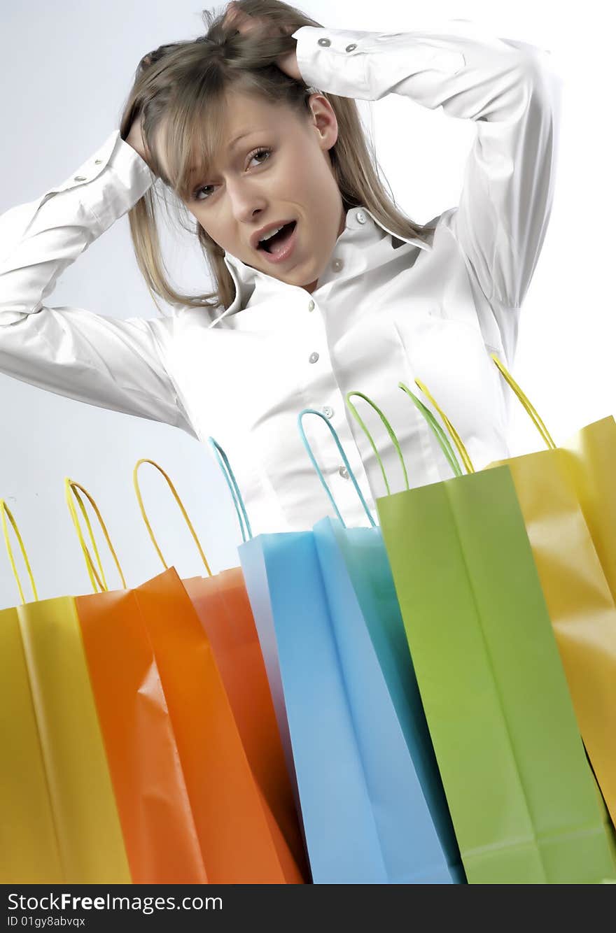 Woman shoppingbags