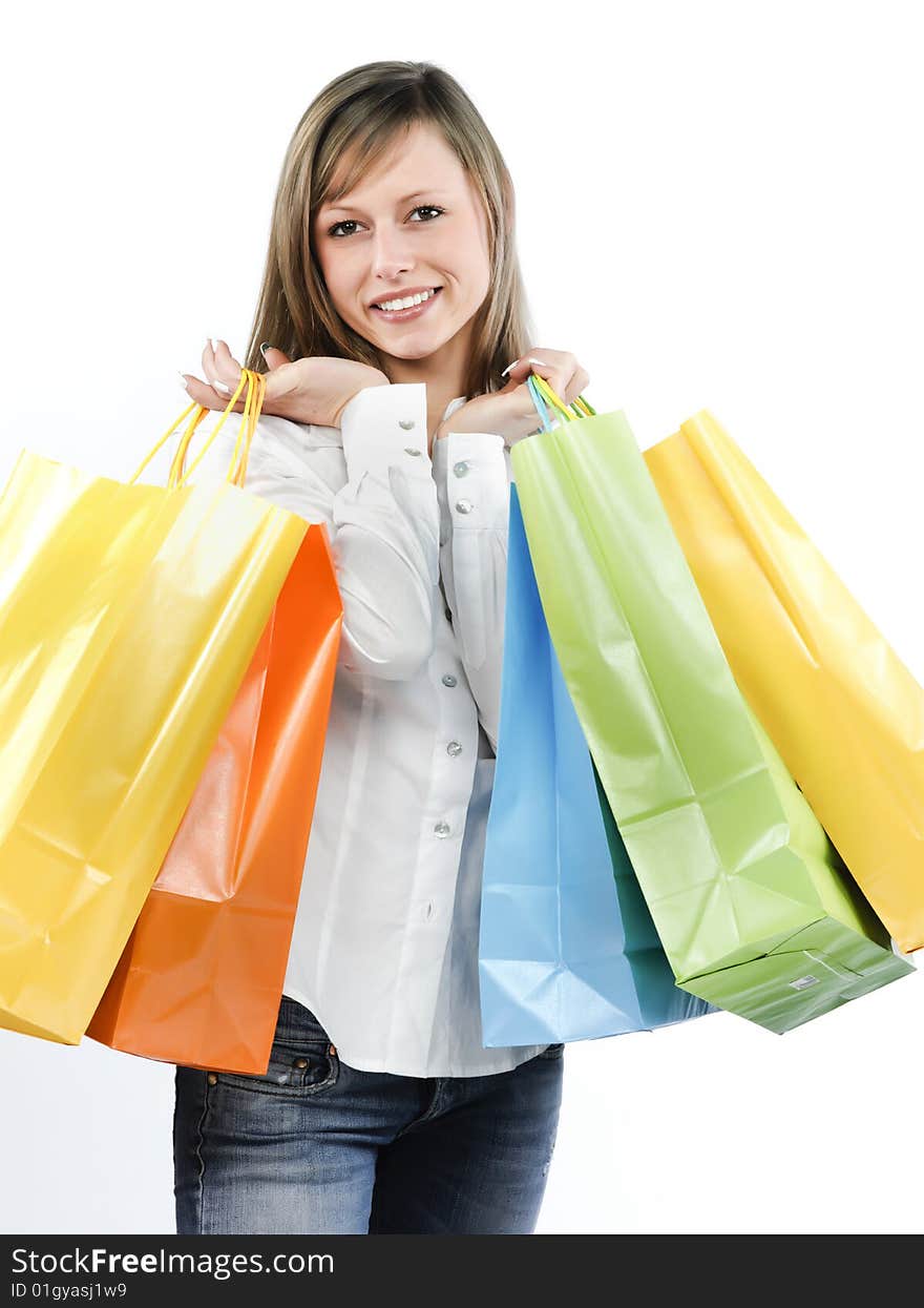 Woman shoppingbags