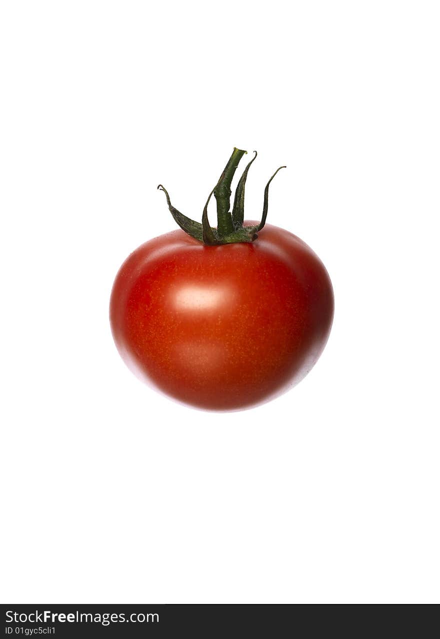 Red Tomato towards white background