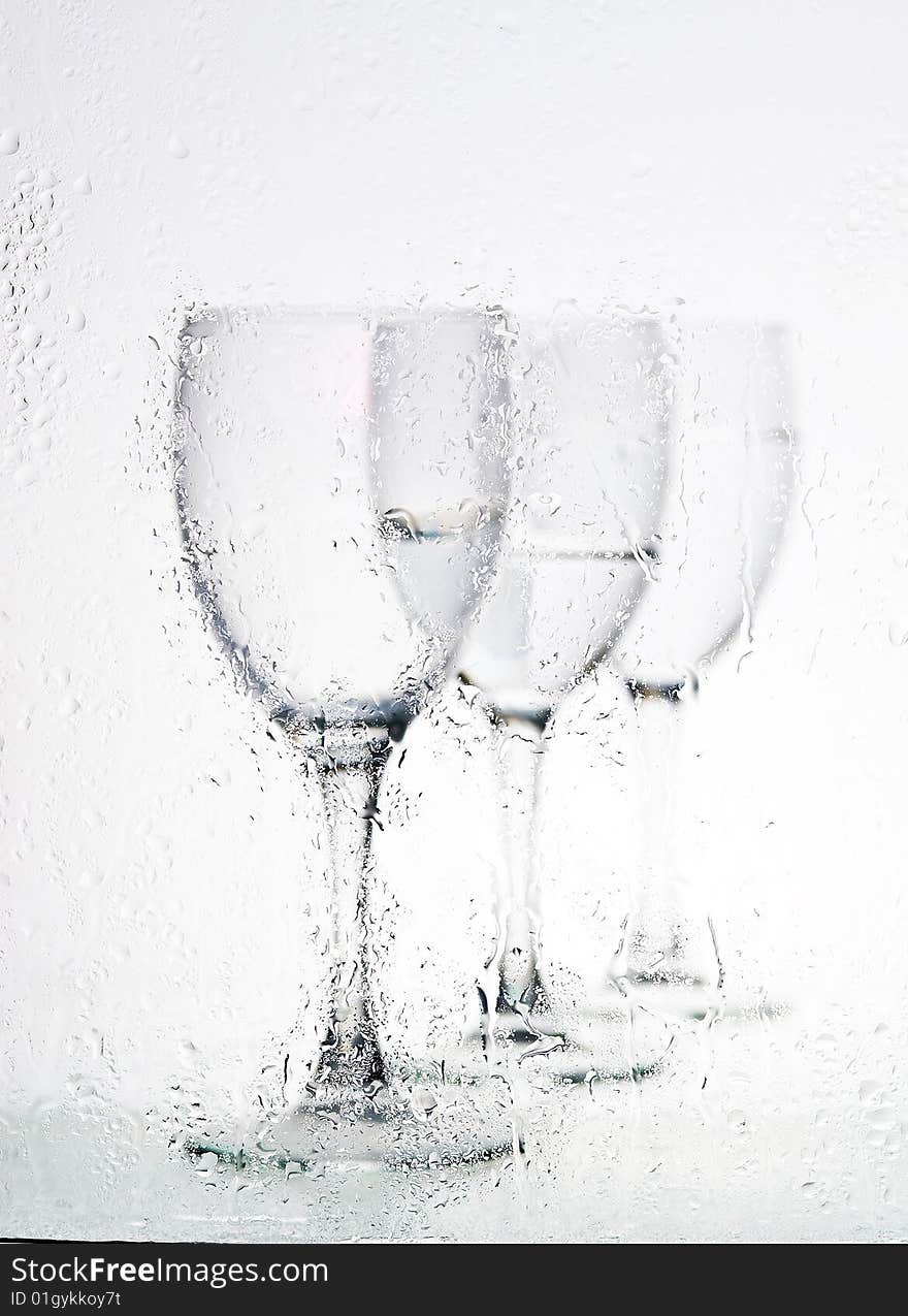 Glasses with water