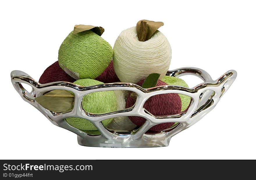 The siver fruit plate