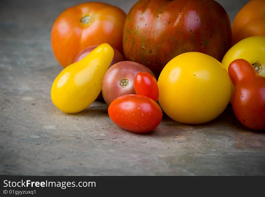 Multi-colored Tomatoes