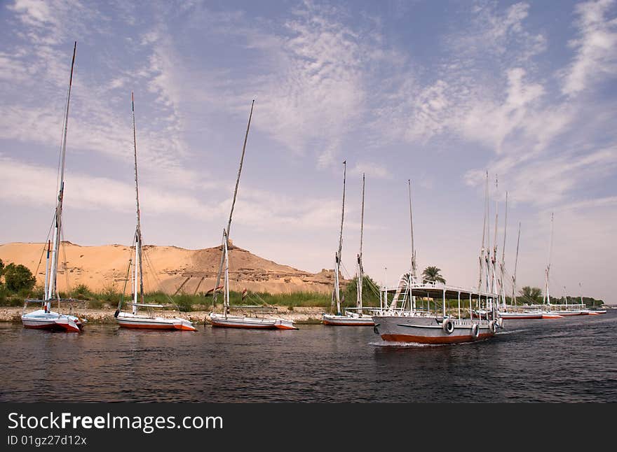 Boats At Aswan