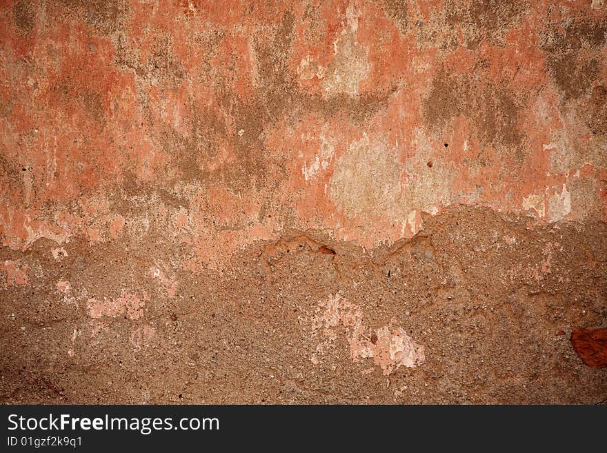 Grunge cement wall red and grey colors. Grunge cement wall red and grey colors