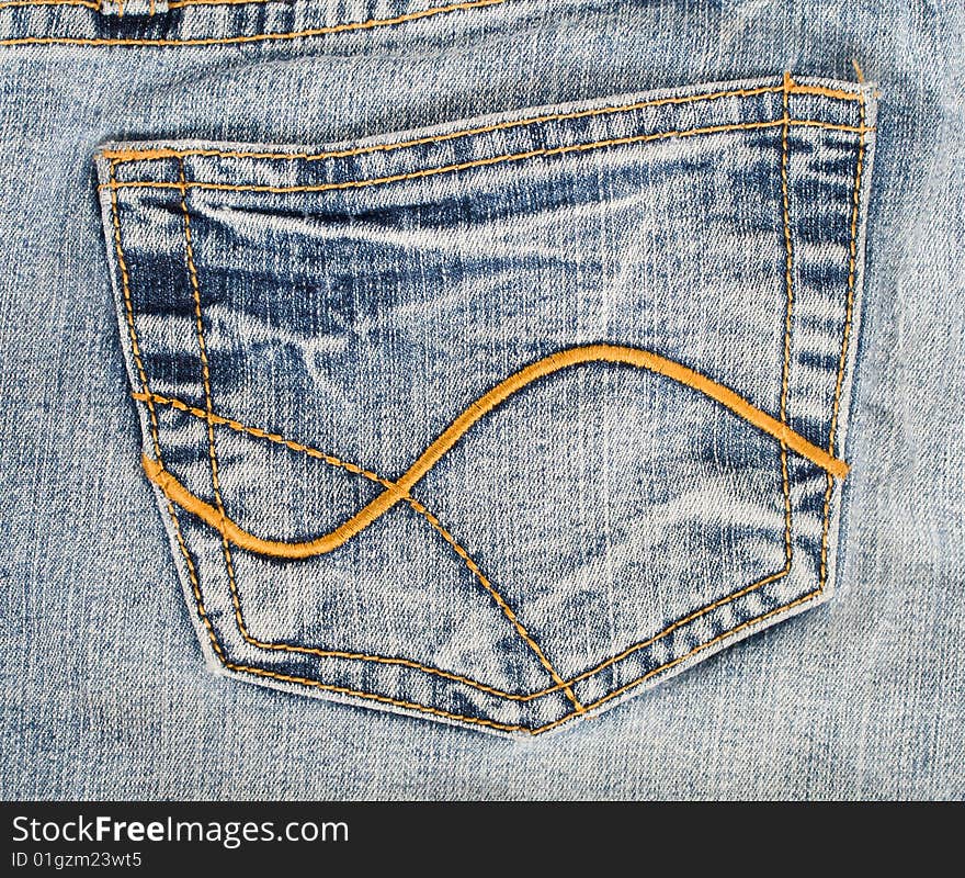 Jeans hip pocket