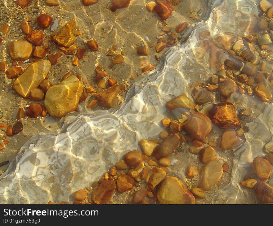 Stone on the coast of the Dead Sea