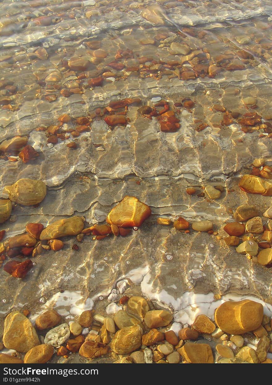 Stone on the coast of the Dead Sea