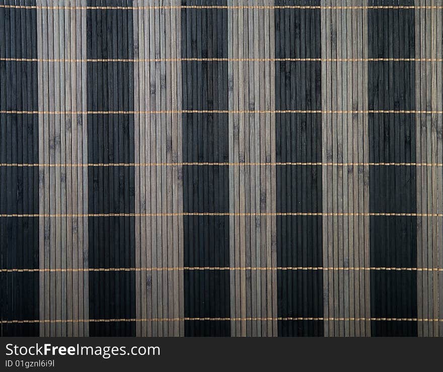 Close up of bamboo mat background