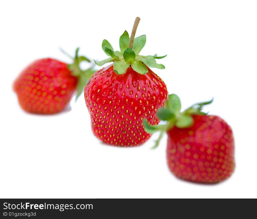 Three Strawberries