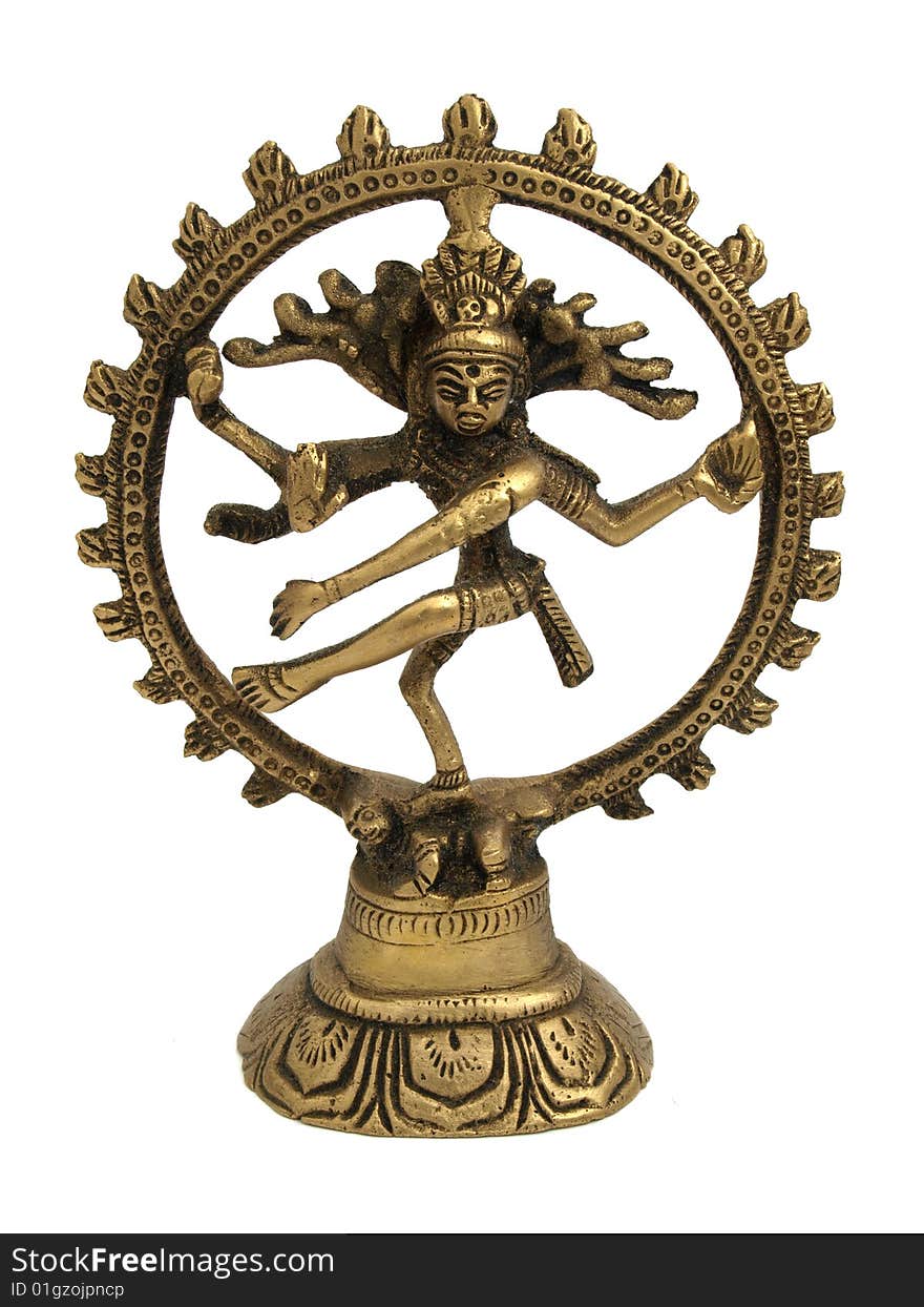 Shiva Nataraja - Lord of Dance Statue isolated