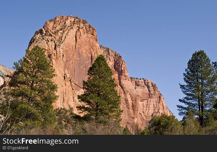 Navajo sandstone mountain