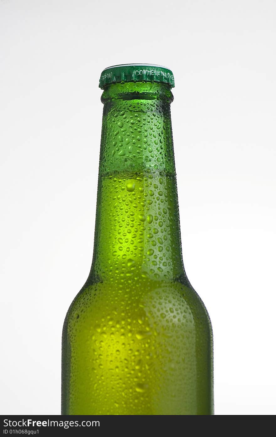 A fresh cold and tasty beer isolated