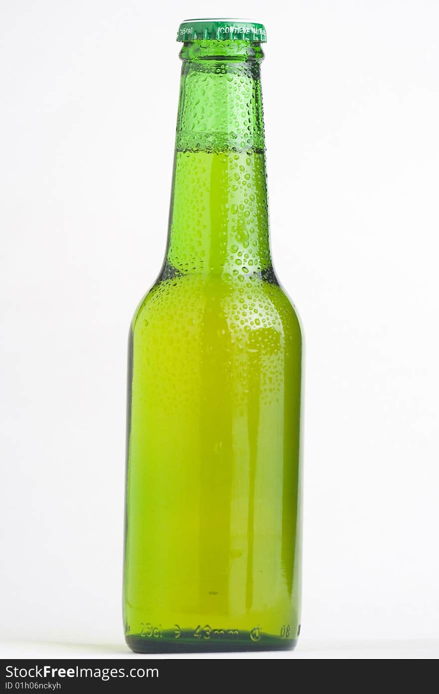 A fresh cold and tasty beer isolated