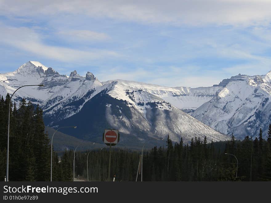 Banff national park, winter, canada. Banff national park, winter, canada