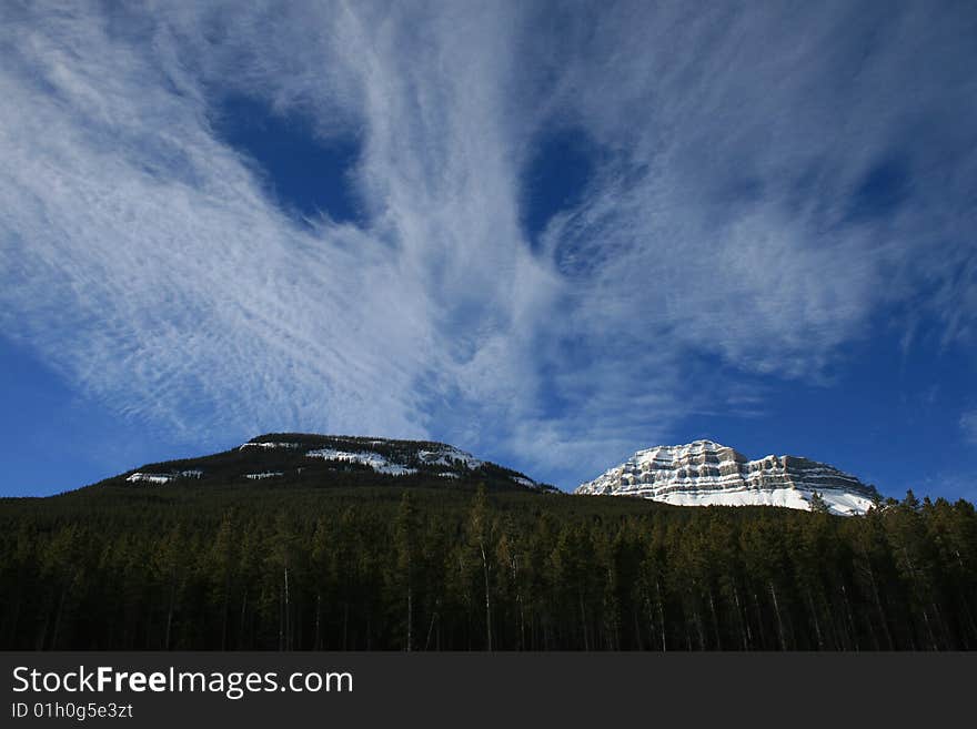 Banff national park, winter, canada. Banff national park, winter, canada