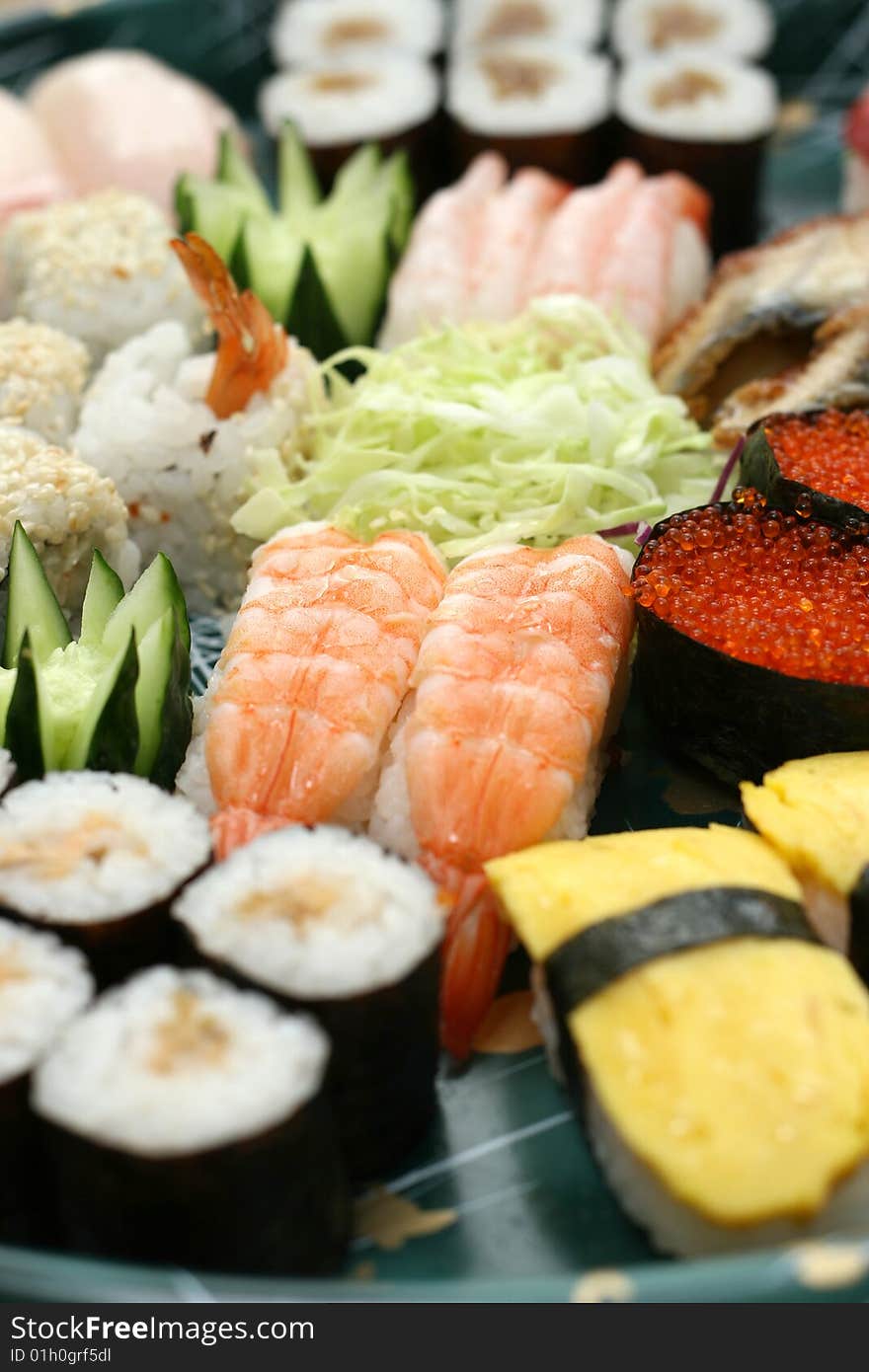 Prepared And Delicious Sushi