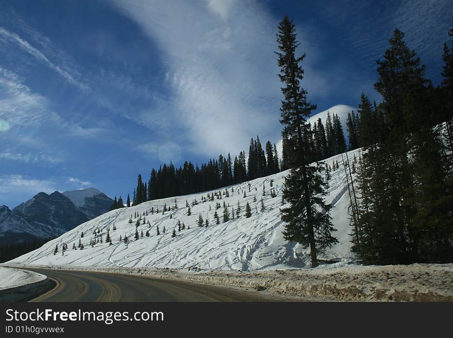 Banff national park, winter, canada. Banff national park, winter, canada