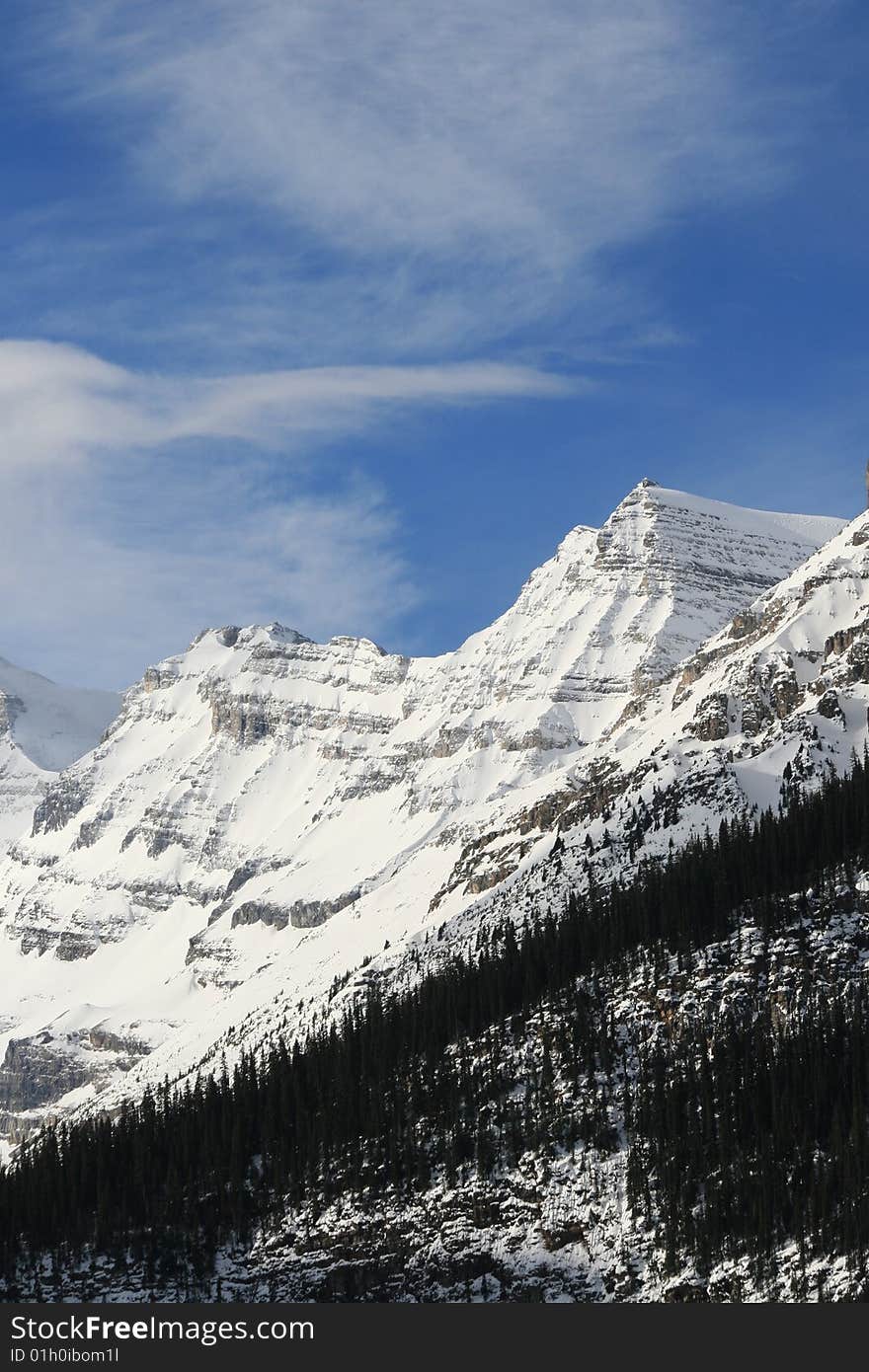 Banff national park, winter in canada. Banff national park, winter in canada