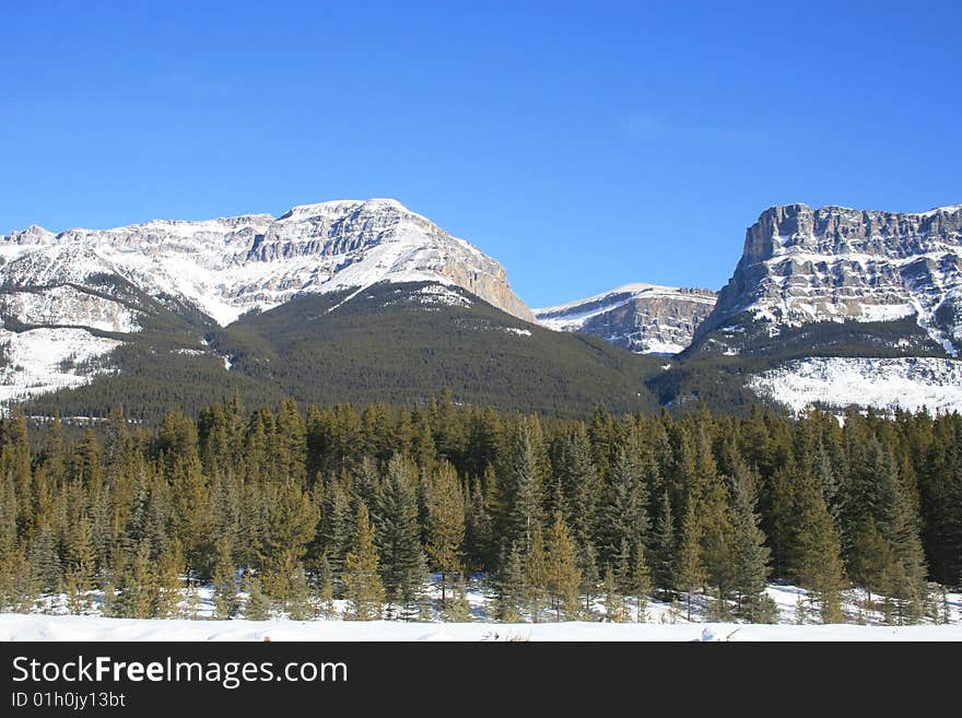 Banff national park, winter in canada. Banff national park, winter in canada