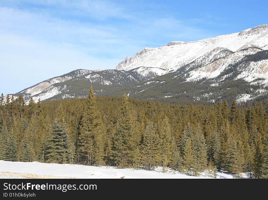 Walking in rocky mountains