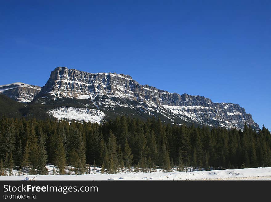 Banff national park, winter, canada. Banff national park, winter, canada