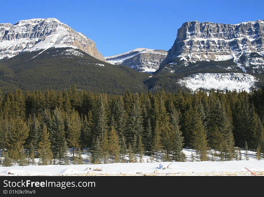 Banff national park, winter, canada. Banff national park, winter, canada