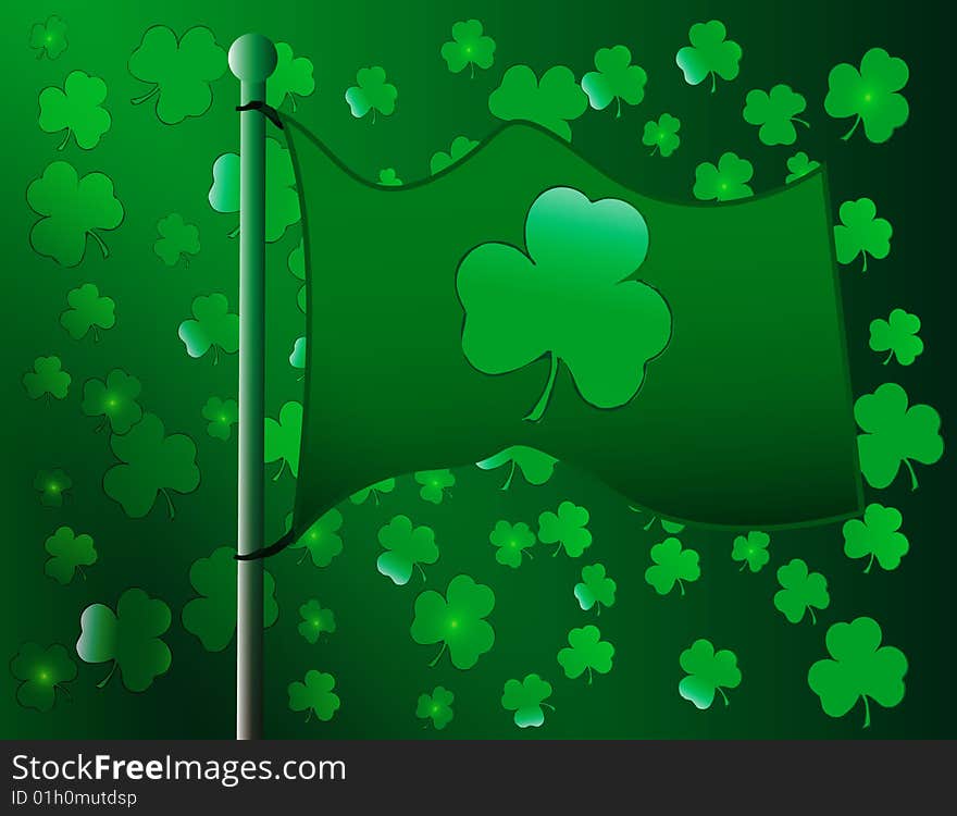 Abstract saint patricks day celebration