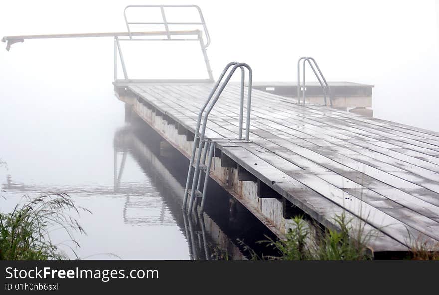 Bridge in fog