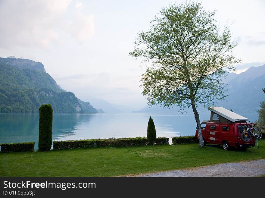 Camping at Lake Brienz