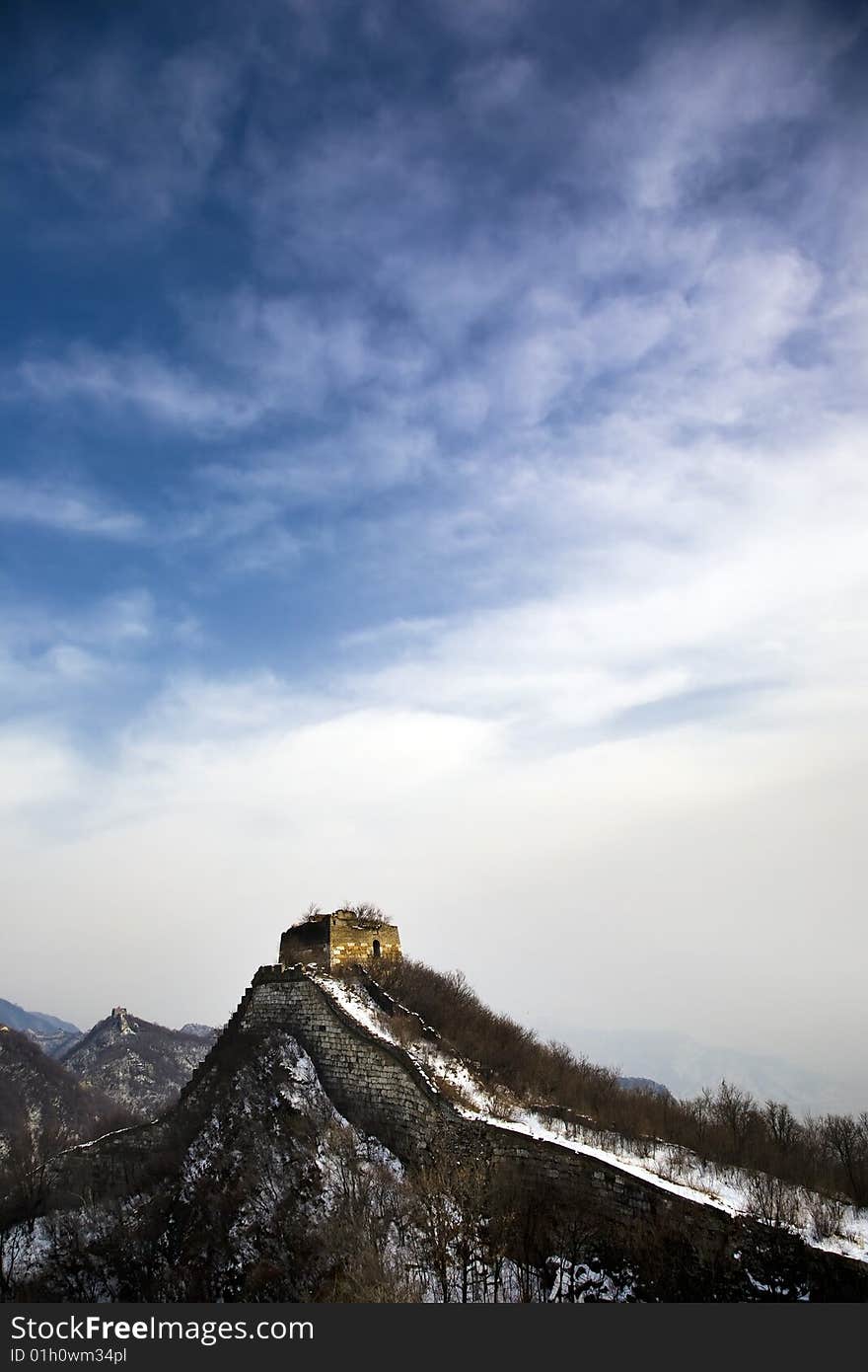 The great wall of china at jiankou.