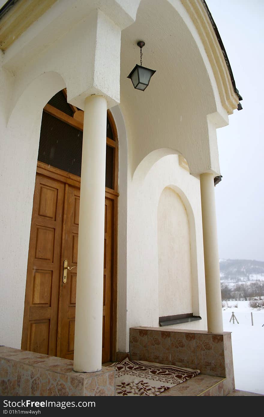 Orthodox church entrance kragujevac serbia